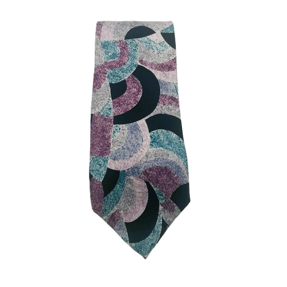 Vintage Lorenzo Latini Italy Hand Made 100% Silk Neck Tie
